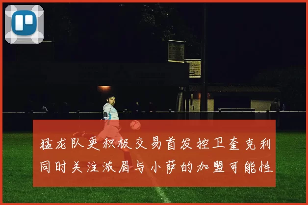 猛龙队更积极交易首发控卫奎克利同时关注浓眉与小萨的加盟可能性